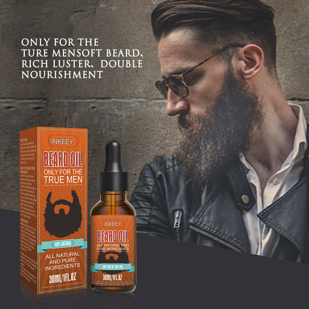 Mustache, Beard Oil Serum For MEN