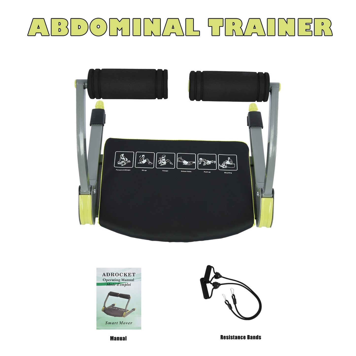 Home Abdominal Trainer With Resistance Bands