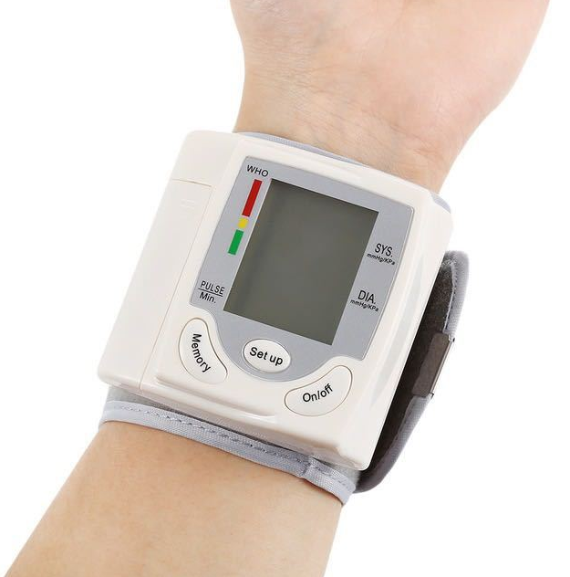 Electronic Wristband Cuff Digital Blood Pressure-Heartbeat Monitor