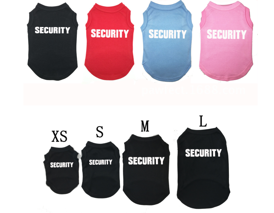 Pet clothing Security Shirt