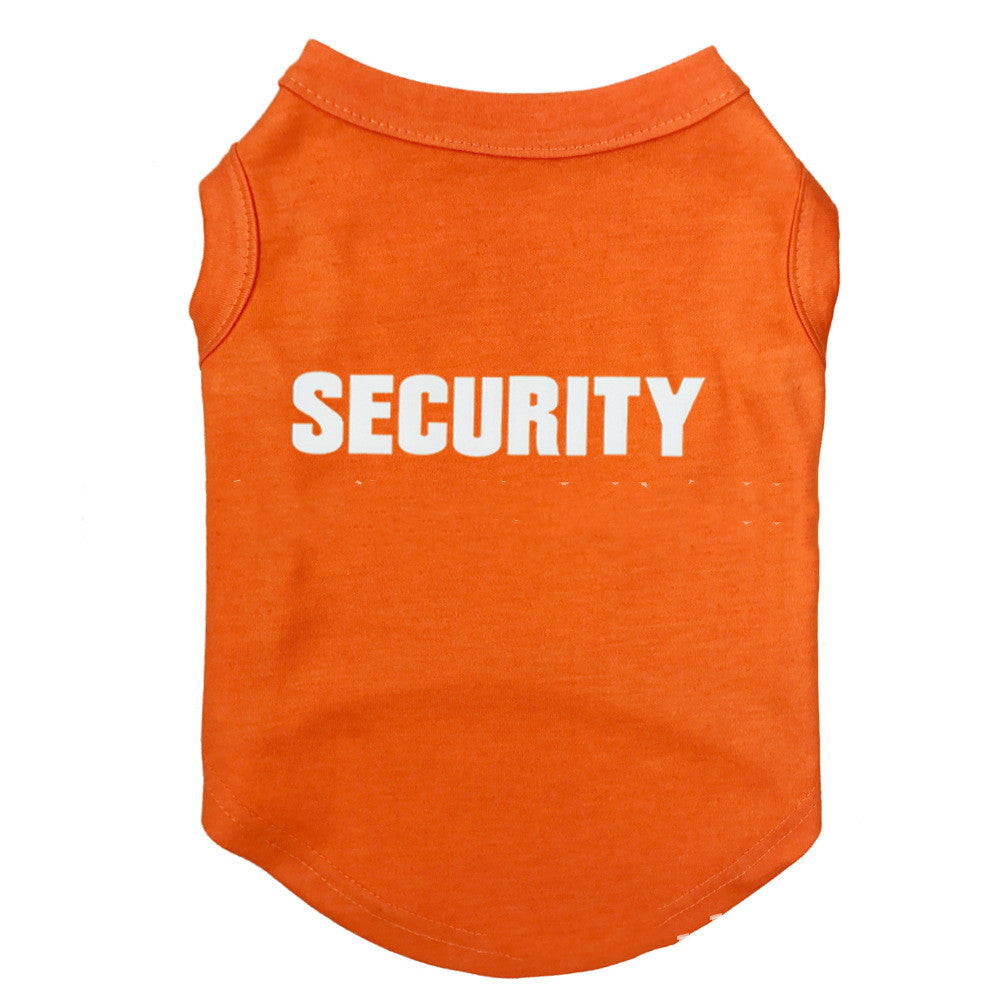 Pet clothing Security Shirt