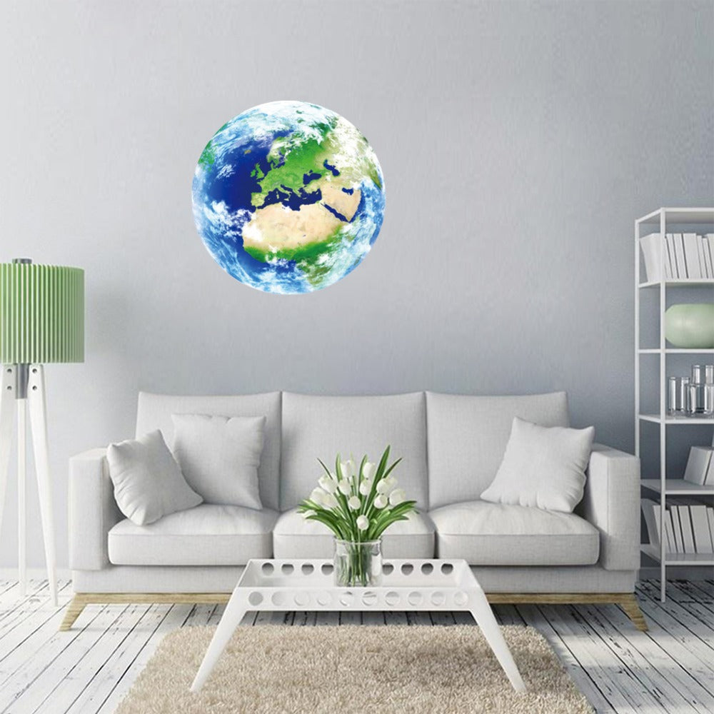 Moon Earth Luminous Wall Sticker 3D Stereo Carving