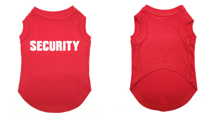 Pet clothing Security Shirt