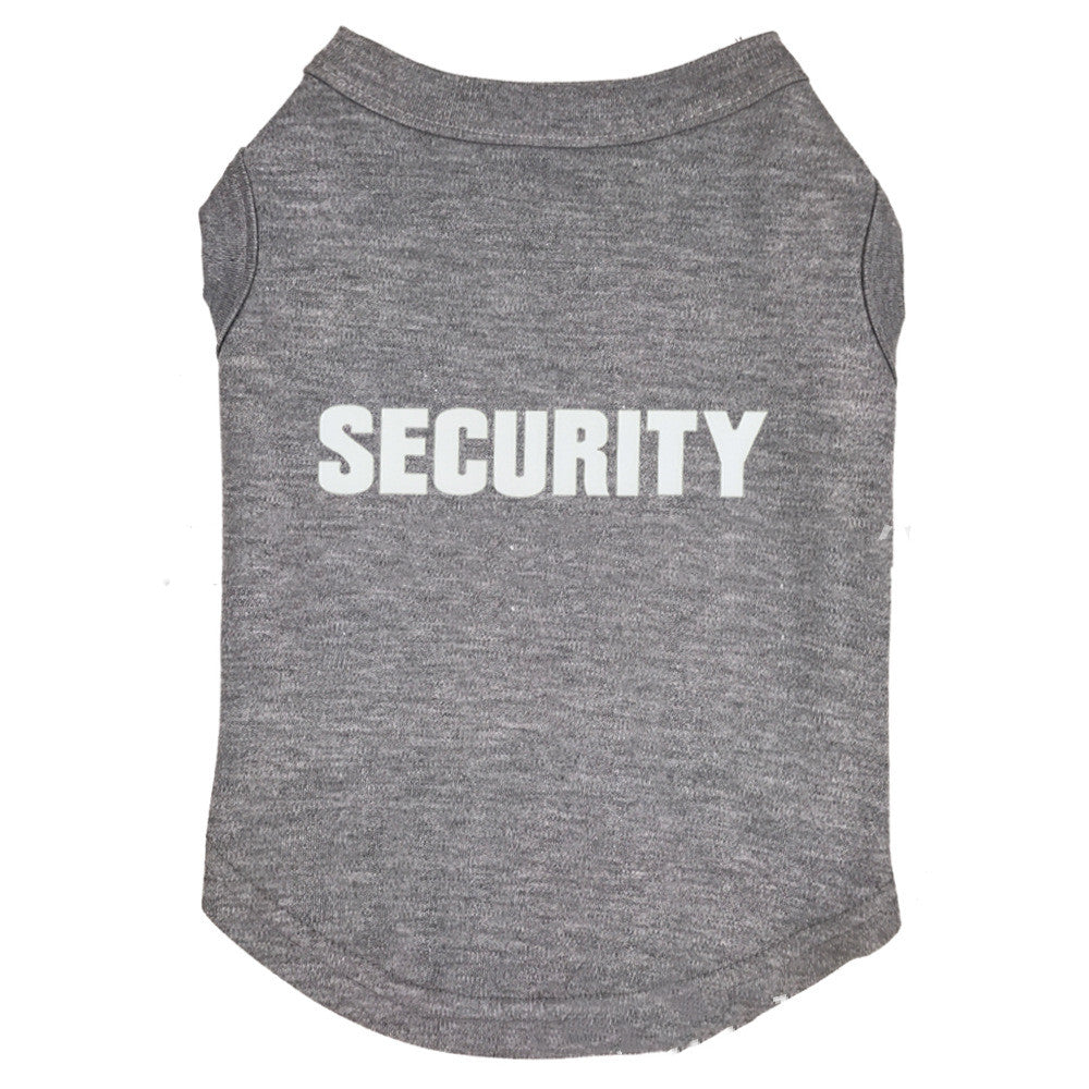 Pet clothing Security Shirt