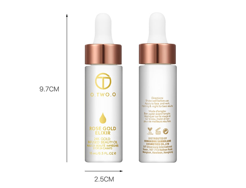 24k Rose Gold Elixir Anti-Aging Foundation Moisturizing Oil