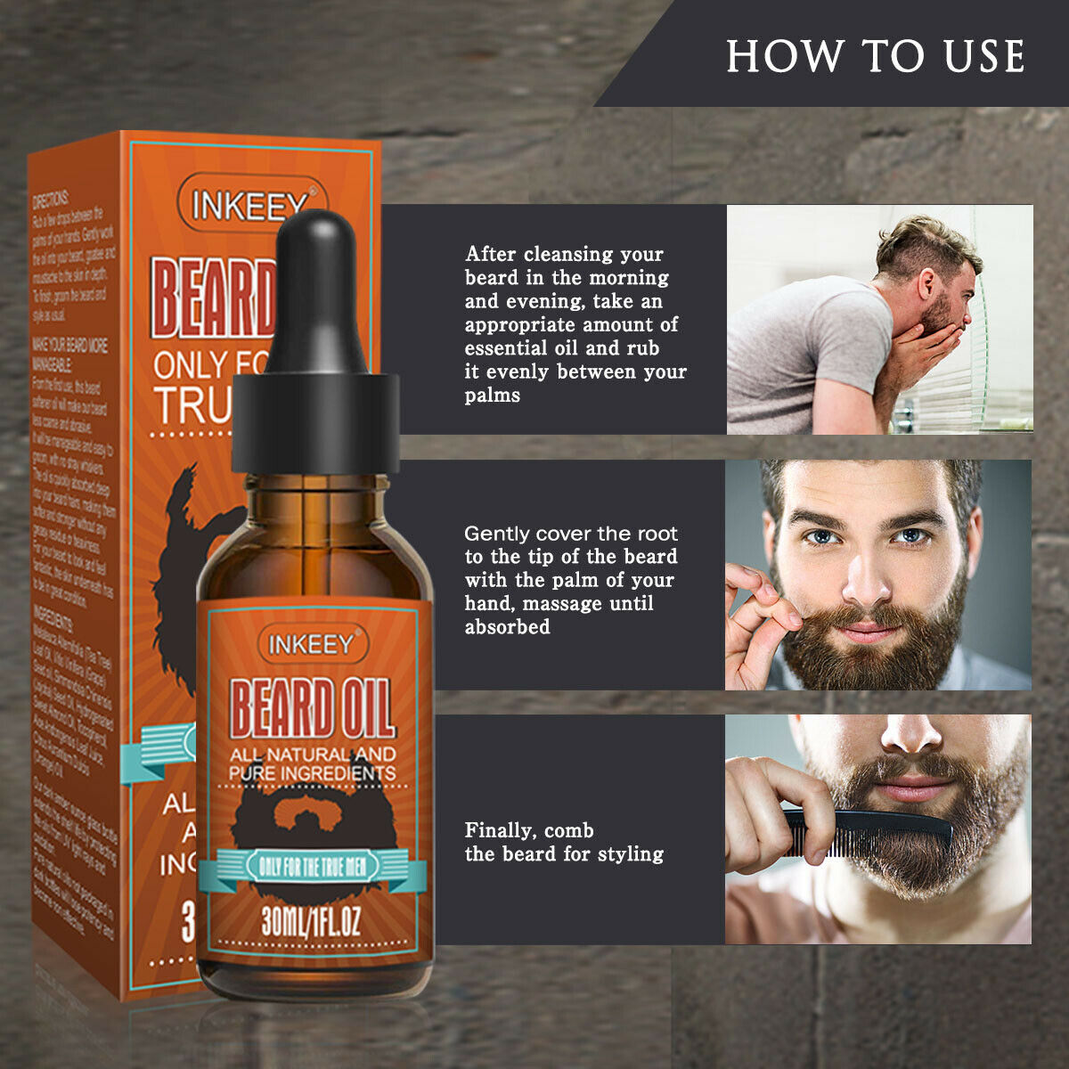 Mustache, Beard Oil Serum For MEN