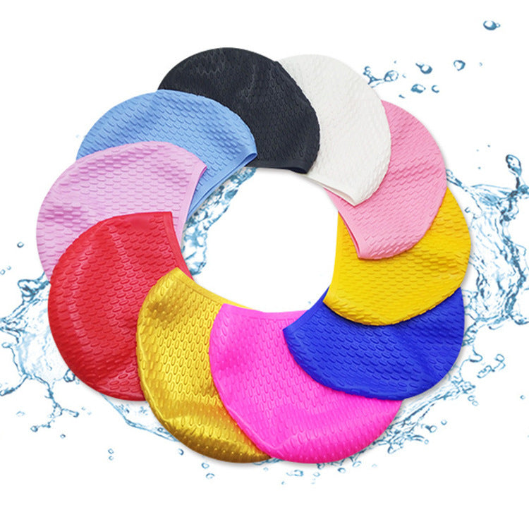 Men And Women Silicone Swimming Cap