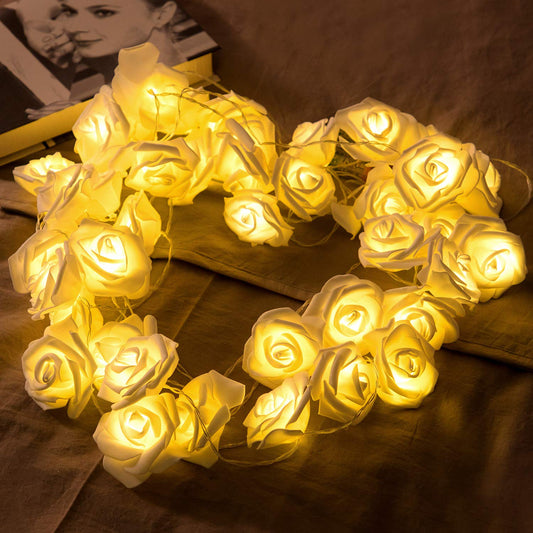 USB/Battery Operated Rose Flower String Lights