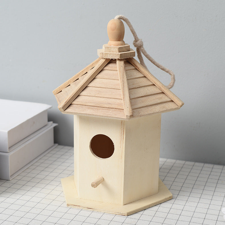 Wooden Birdhouse Bird Cage